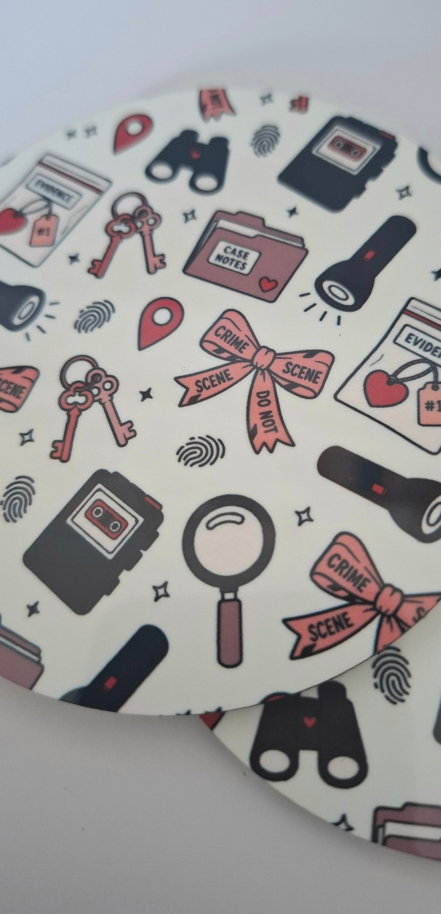 Pink True Crime Coaster