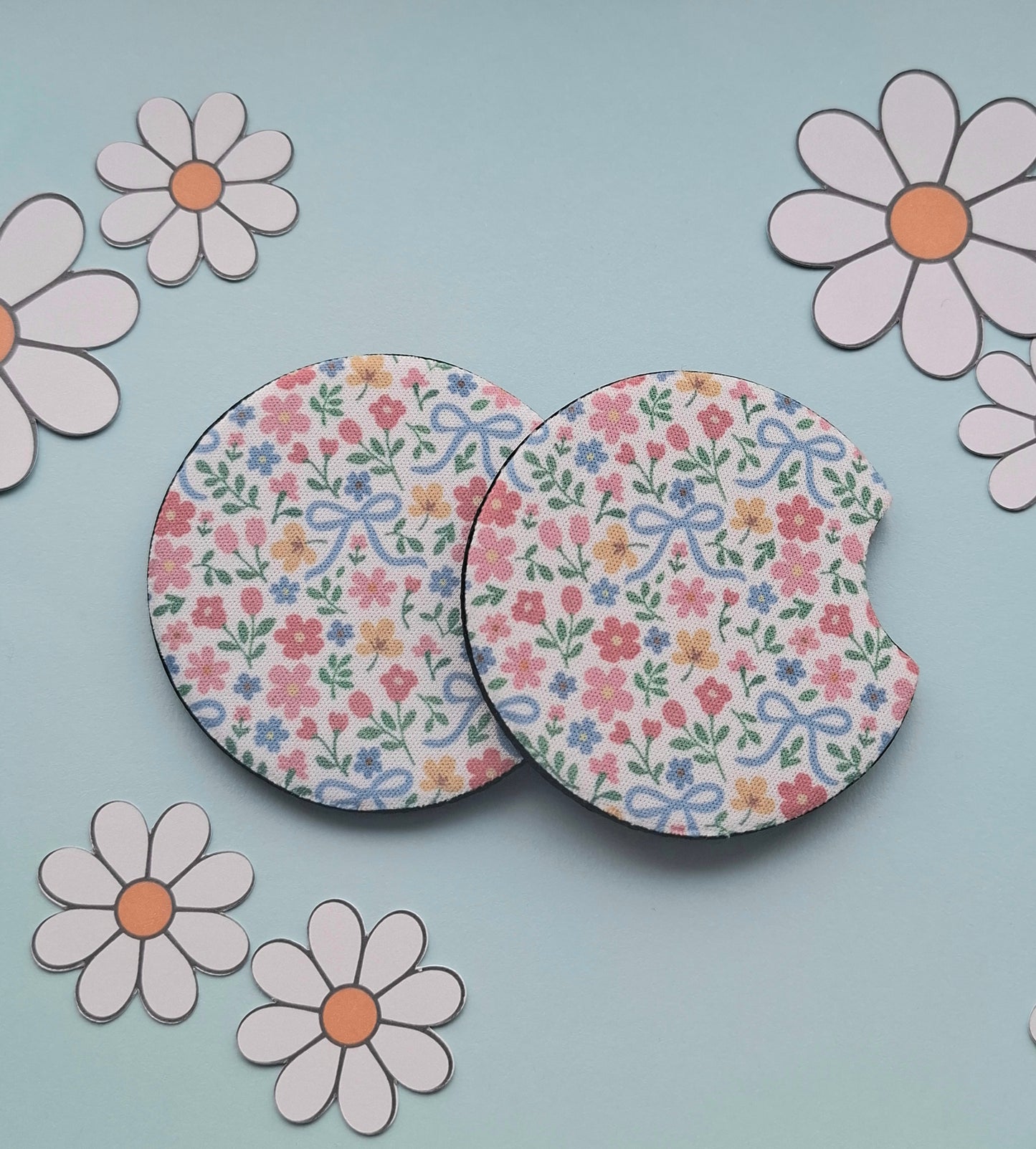In Full Bloom Car Coasters
