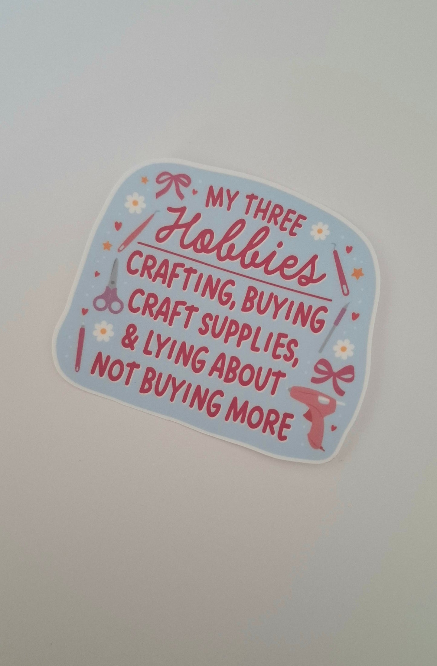 Hobbies Die Cut Sticker
