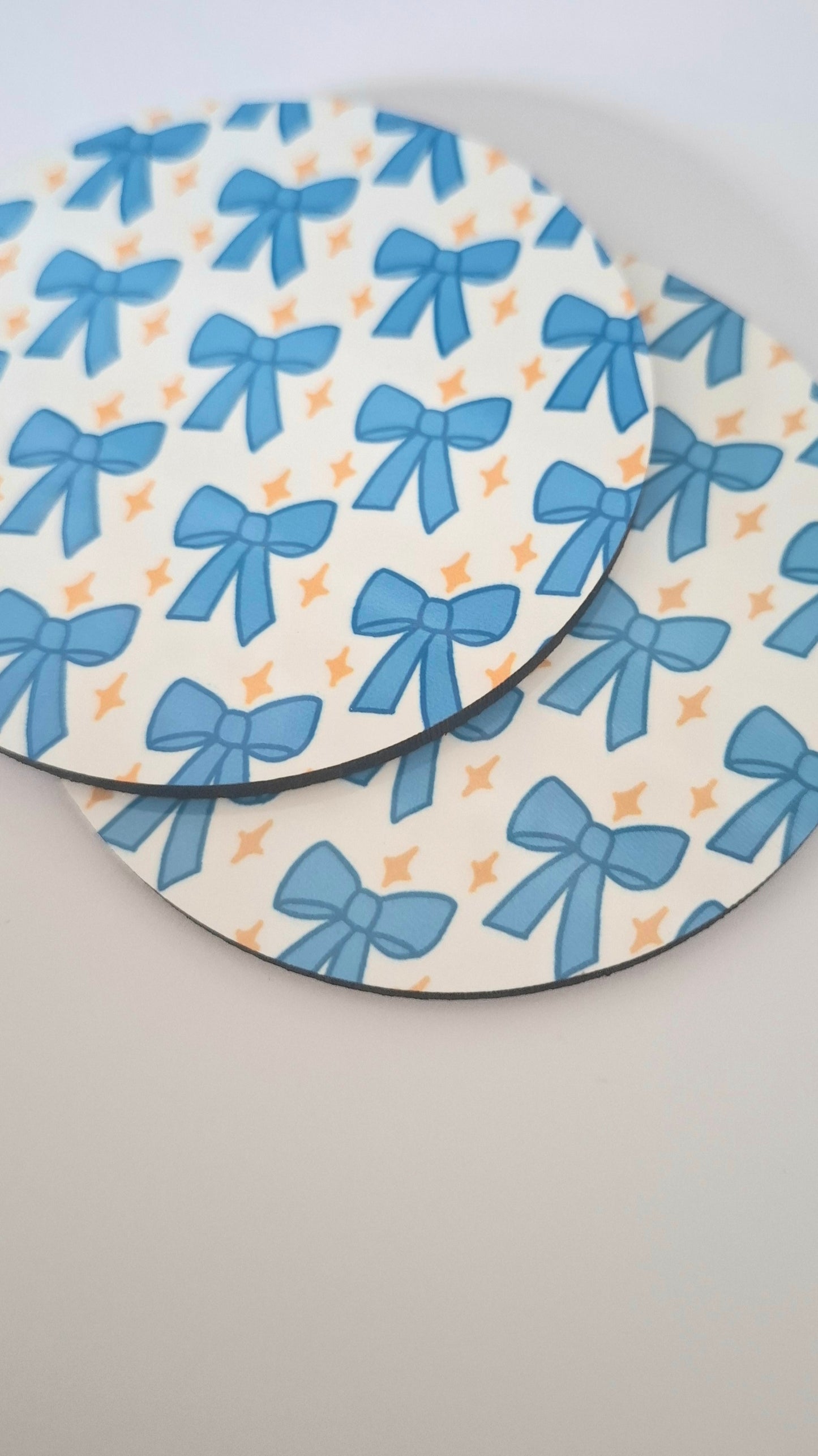 Blue Bows Coaster